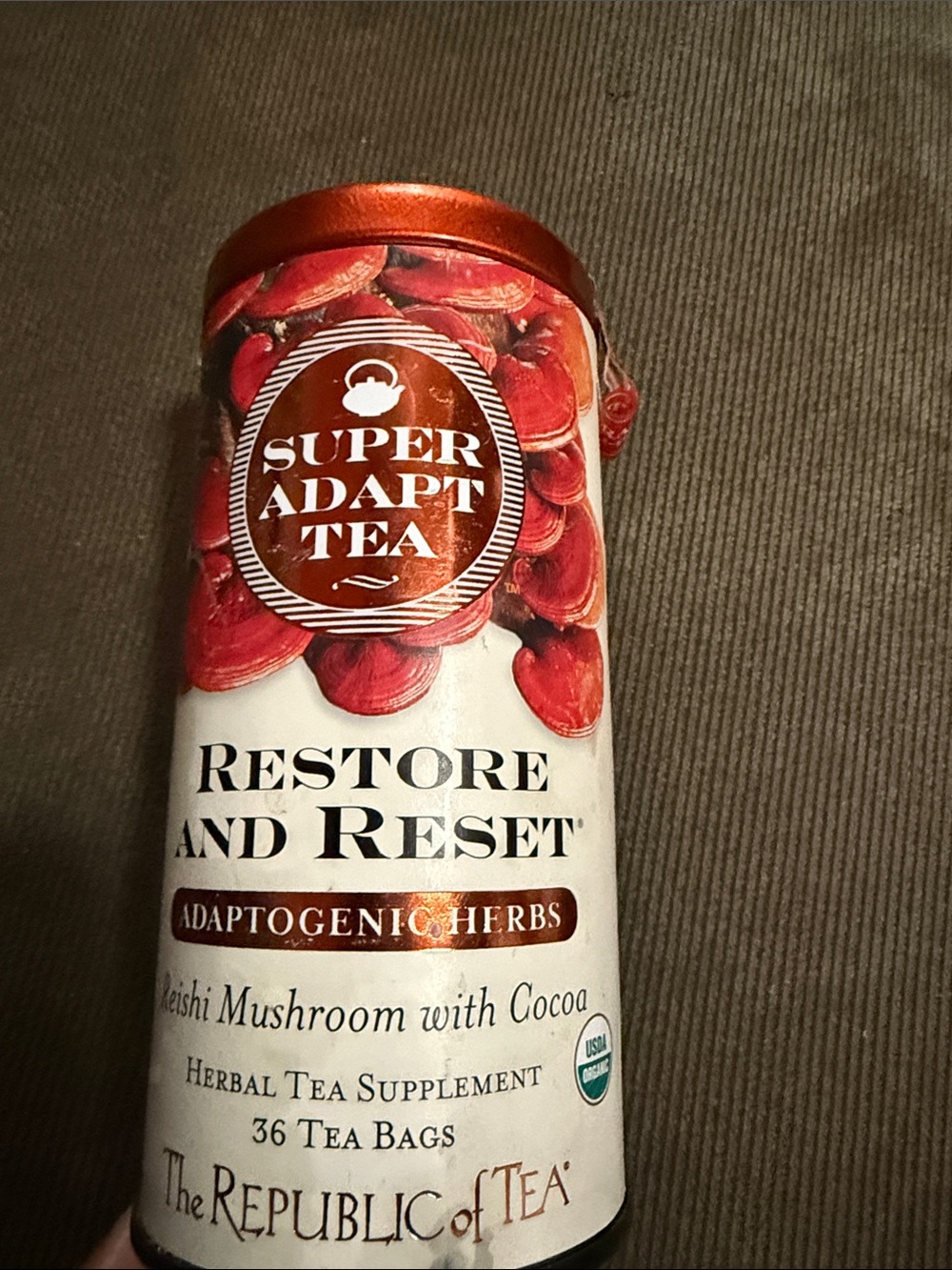 Super Adapt Tea Restore and Reset - Reishi Mushroom with Cocoa